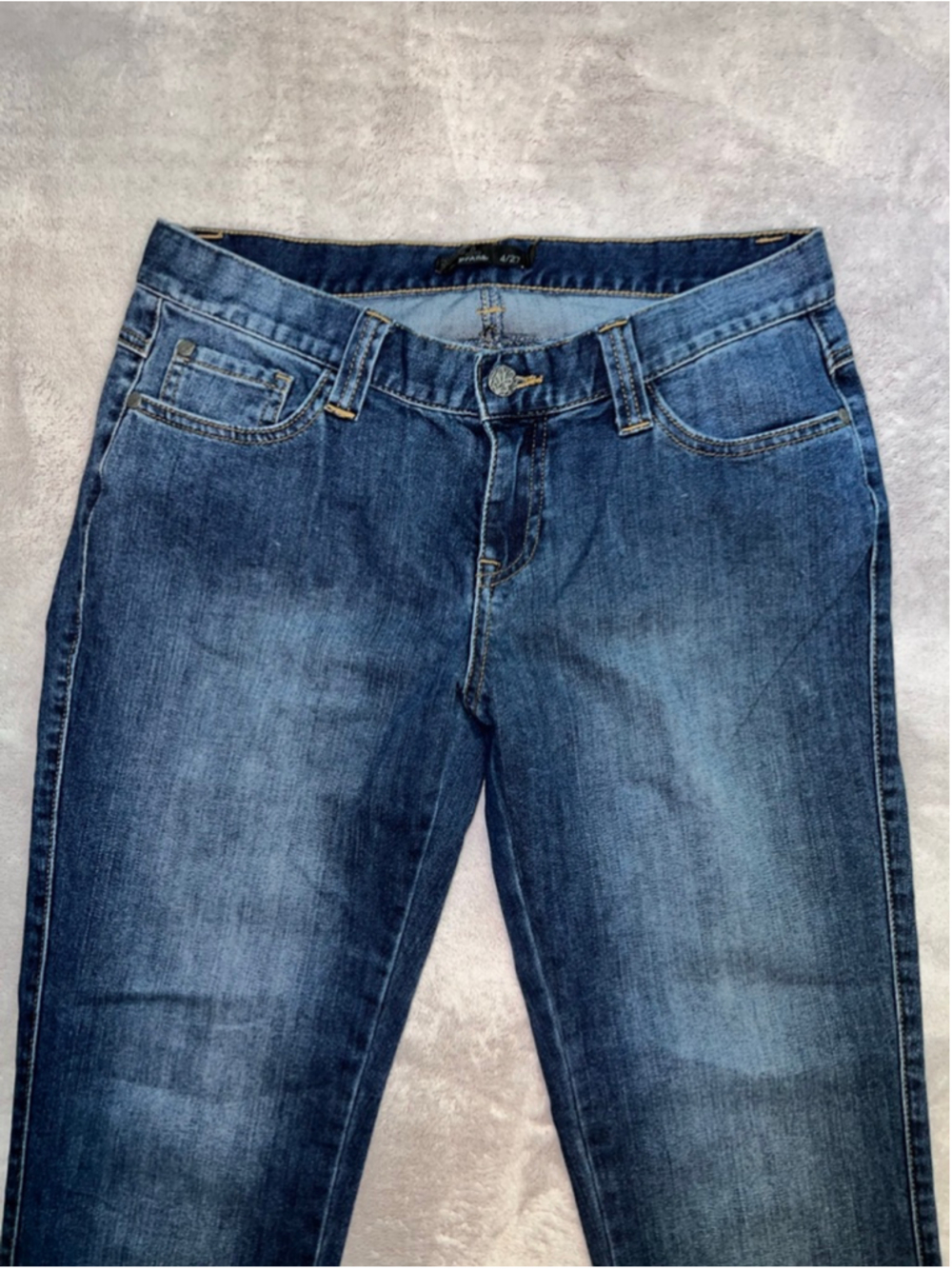 Women's prAna Blue Straight Leg Jeans Size 4 - Picture 2 of 7